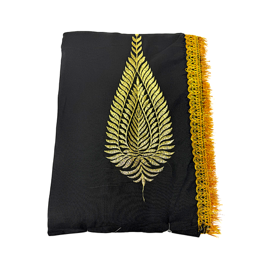 Sari for Puja Black Color (MOQ=dz)
