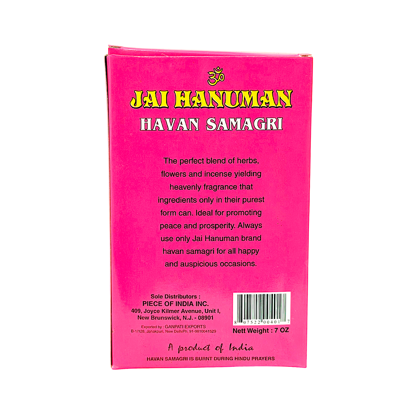 Jai Hanuma Havan Samagri 200g (7.0 oz) price per dz (40-0401) (MOQ=dz)