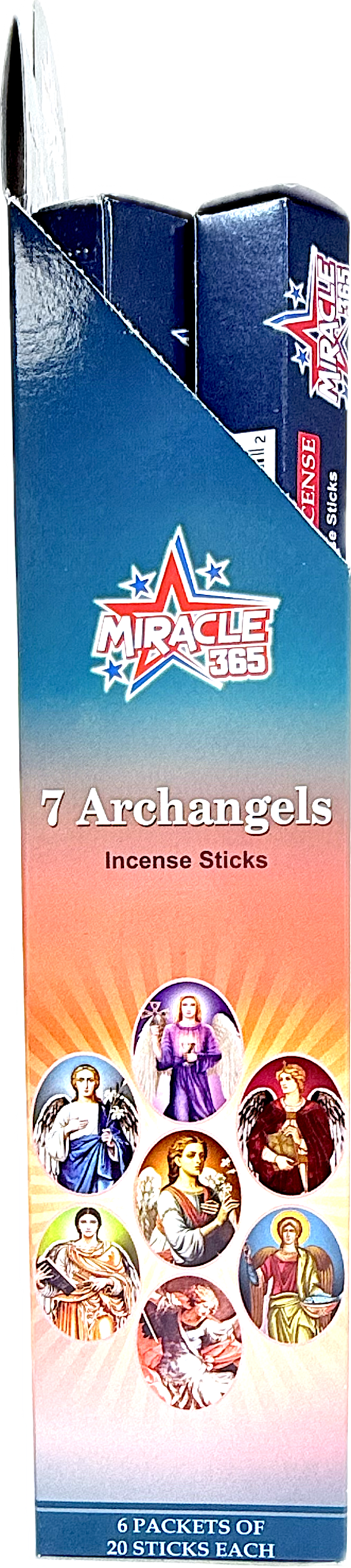 Miracle 365 brand 7 Archangels (6 tubes of 20 sticks) frag frankincense (MOQ=10pc)