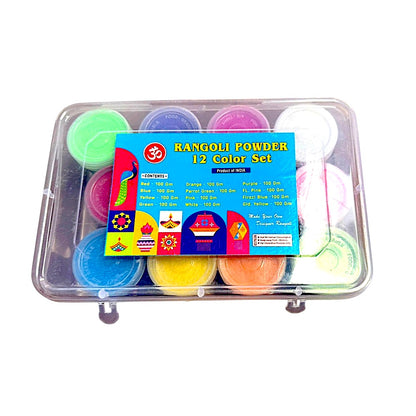 12 color Rangoli kit (42-7180) (MOQ=dz)