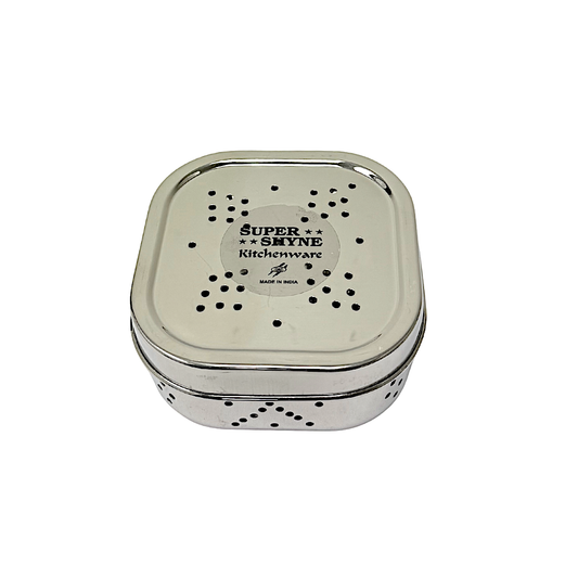 Super Shyne stainless steel fresh leaf container set 5.5'  (MOQ=ea)