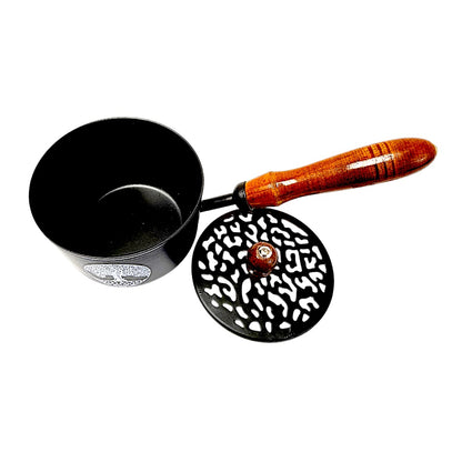 Tree of Life Iron charcoal burner with wooden handle