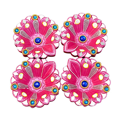 4 Pc Deco Diya Shk Pkt (Full Ek Vat) (MOQ=36 pc)