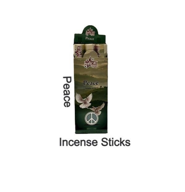 Peace incense sticks (6 tubes of 20 sticks each) (MOQ=10pc)