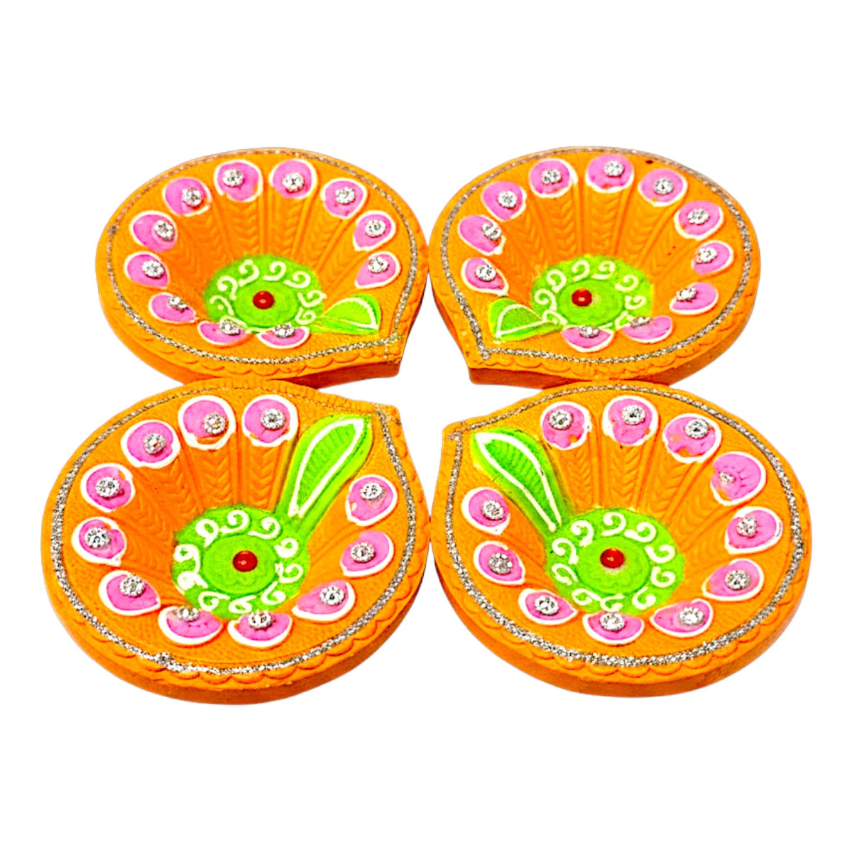 4 pc Deco Morpich, Diya Shk Pkt (MOQ=36pc)