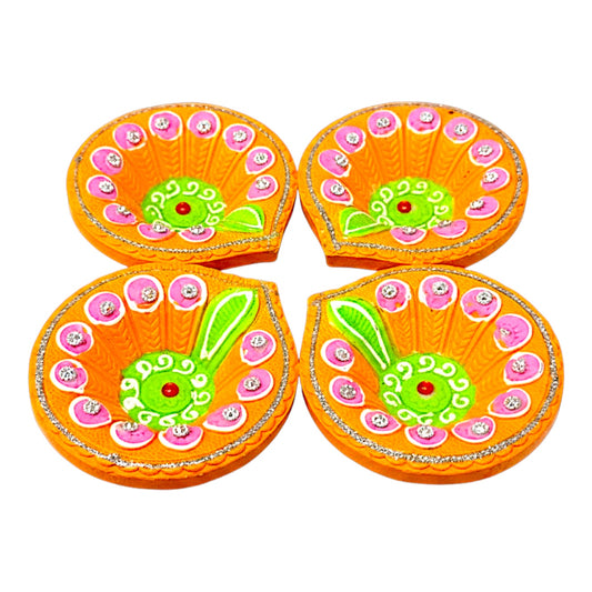 4 pc Deco Morpich, Diya Shk Pkt (MOQ=36pc)