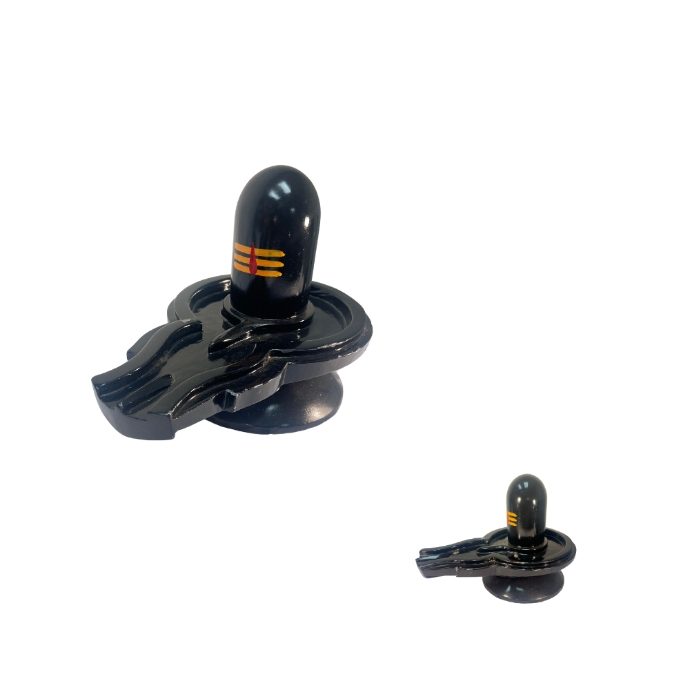 Marble Shivalingum 24 in (black) (MOQ=ea)