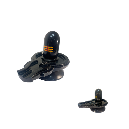 Marble Shivalingum 24 in (black) (MOQ=ea)