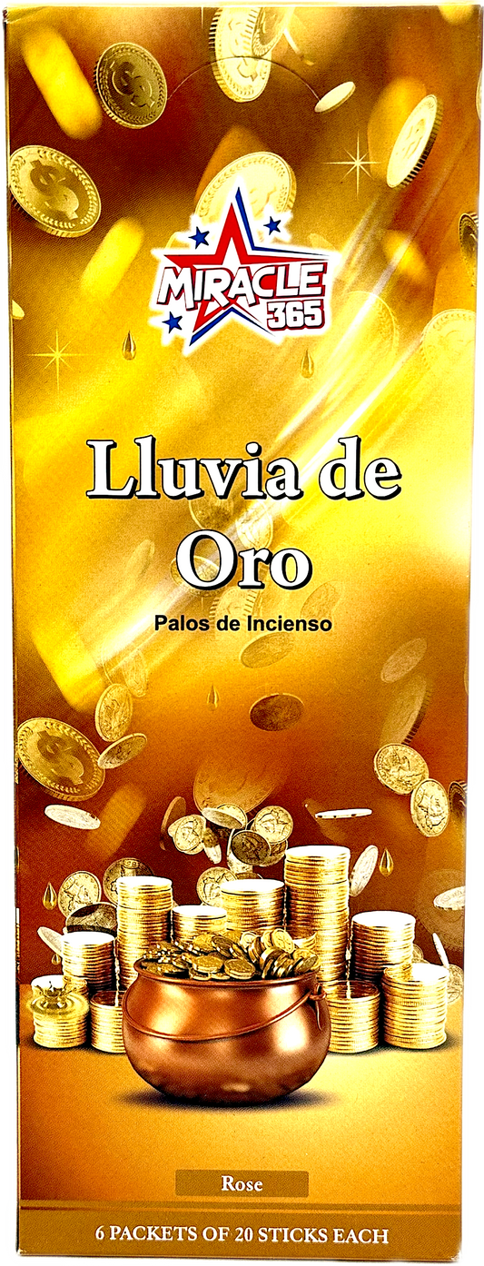 Miracle 365 brand Raining Gold (20 incense sticks*6)*10 (MOQ=10pc)