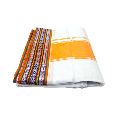 Cotton Dhoti  With Border 4.5 Meter(each)
