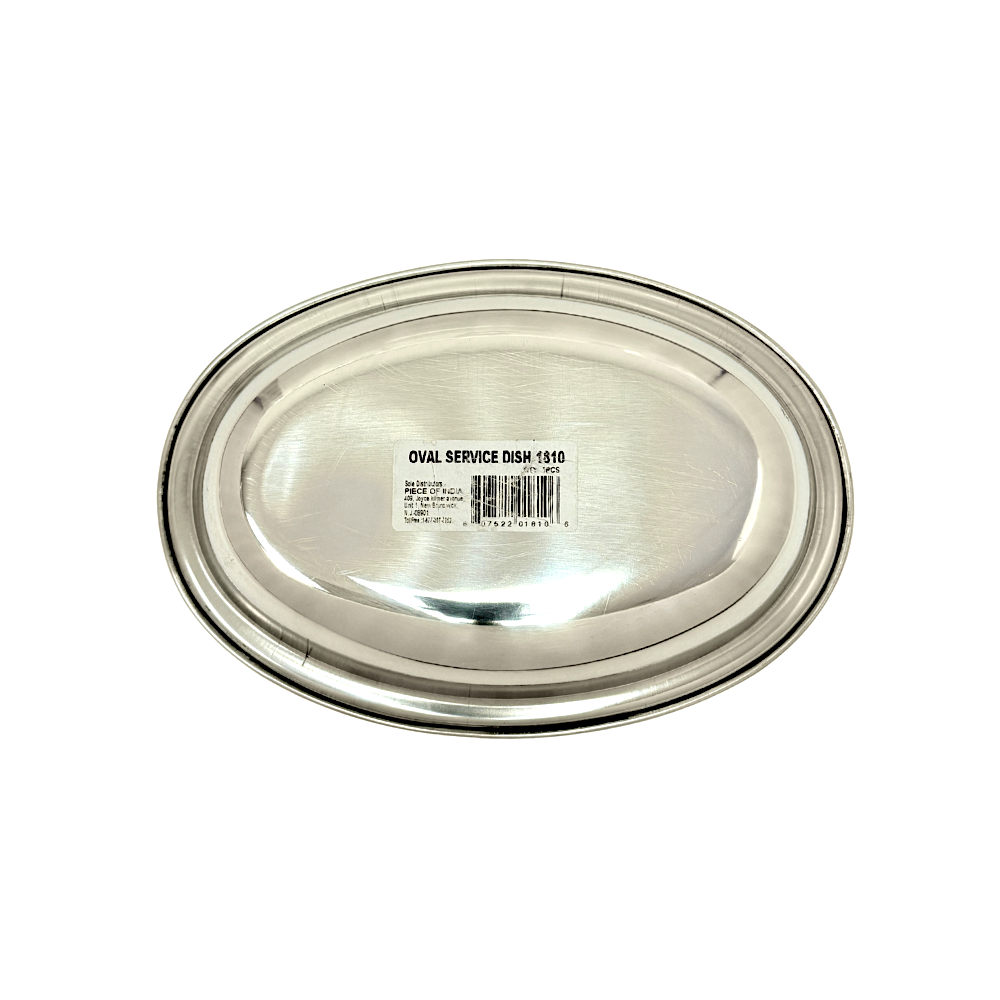 Oval serving dish L8" W:5.5"  (MOQ=ea)