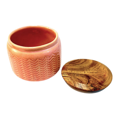 Ceramic jar, Airtight, 400g (MOQ=ea)