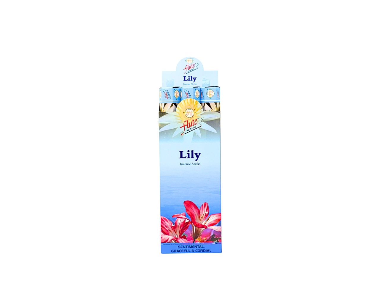 Flute brand Lily (20 incense sticks*6) x 10 boxes (MOQ=10pc)
