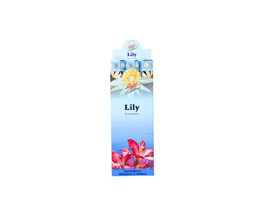 Flute brand Lily (20 incense sticks*6) x 10 boxes (MOQ=10pc)