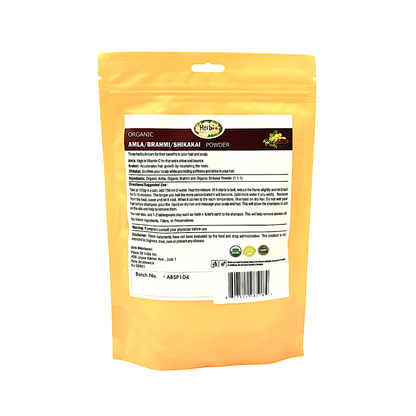 Organic Amla Brahmi/Shikakai powder 200g (MOQ=dz)