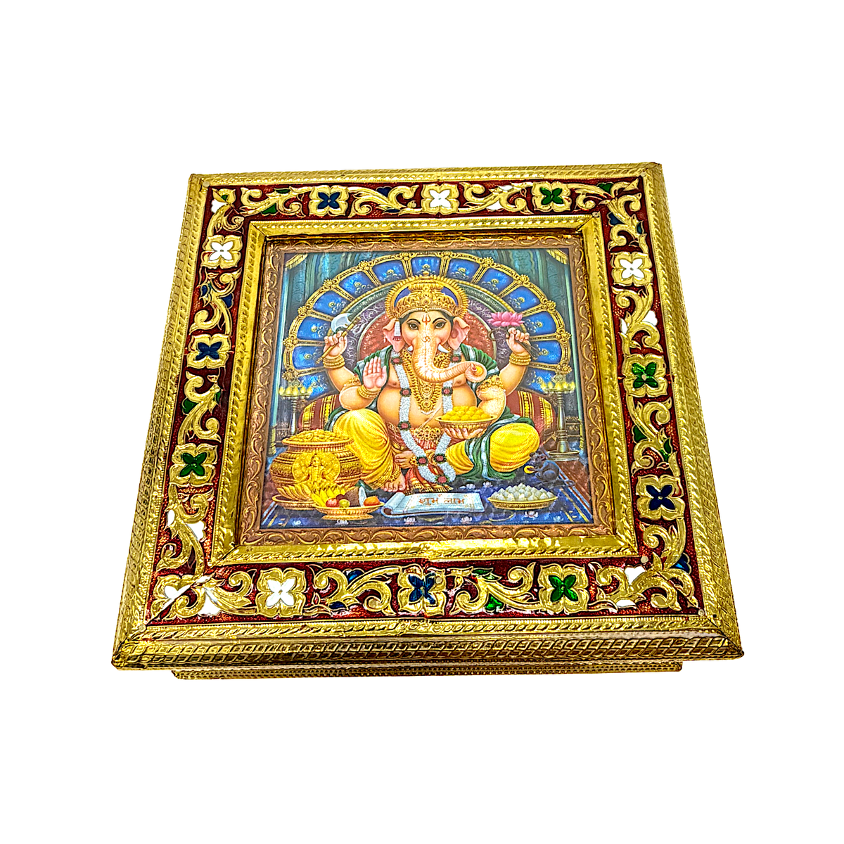 box Meena Brass or silver finish 8"*8" (MOQ=ea)