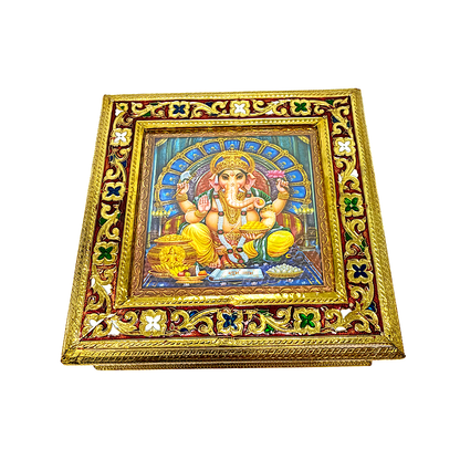 box Meena Brass or silver finish 8"*8" (MOQ=ea)