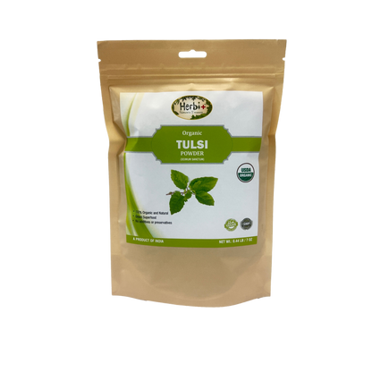 Herbi plus Organic Tulsi (Holy Basil) powder 7oz (Anti viral) (MOQ=dz)
