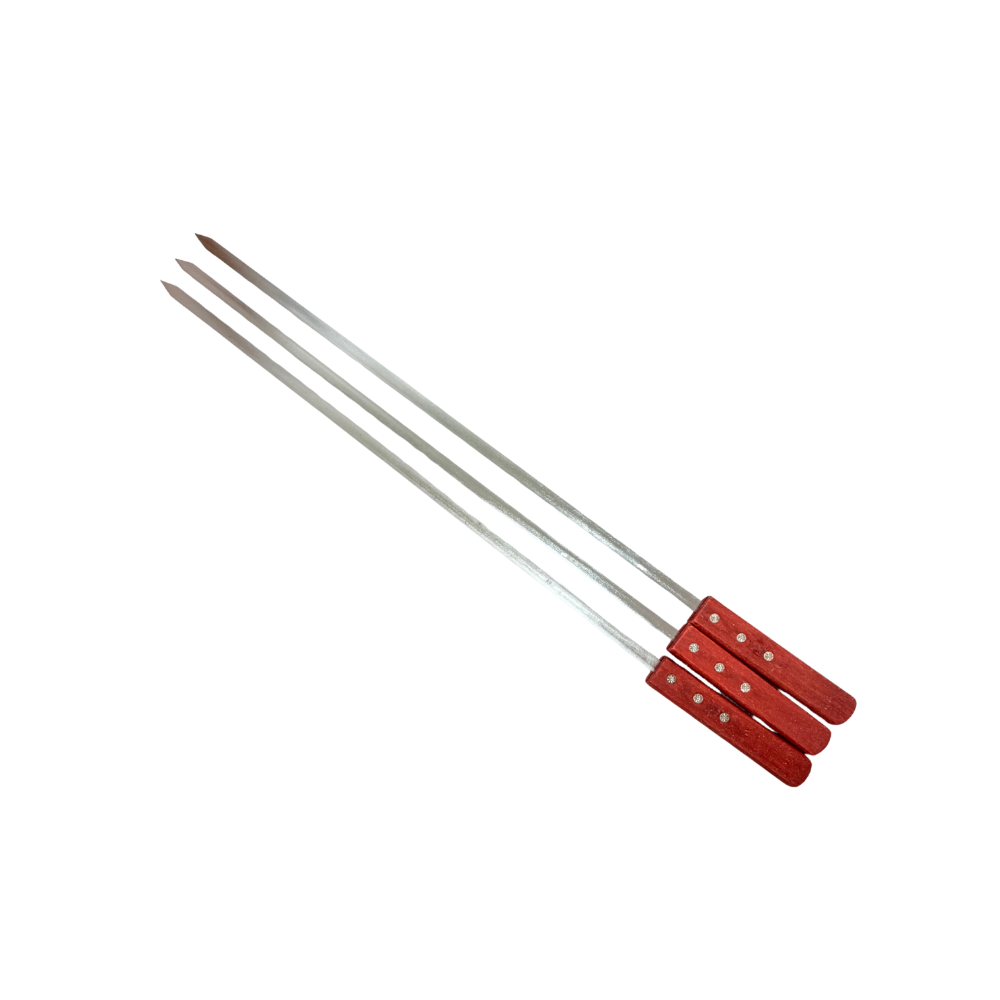 Set of 3 flat BBQ skewers 24" (MOQ=dz)