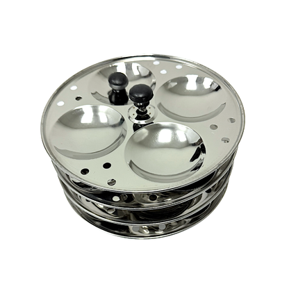 Stainless steel Idli stand makes 16 regular size idlis (4 Plate) (MOQ=ea)