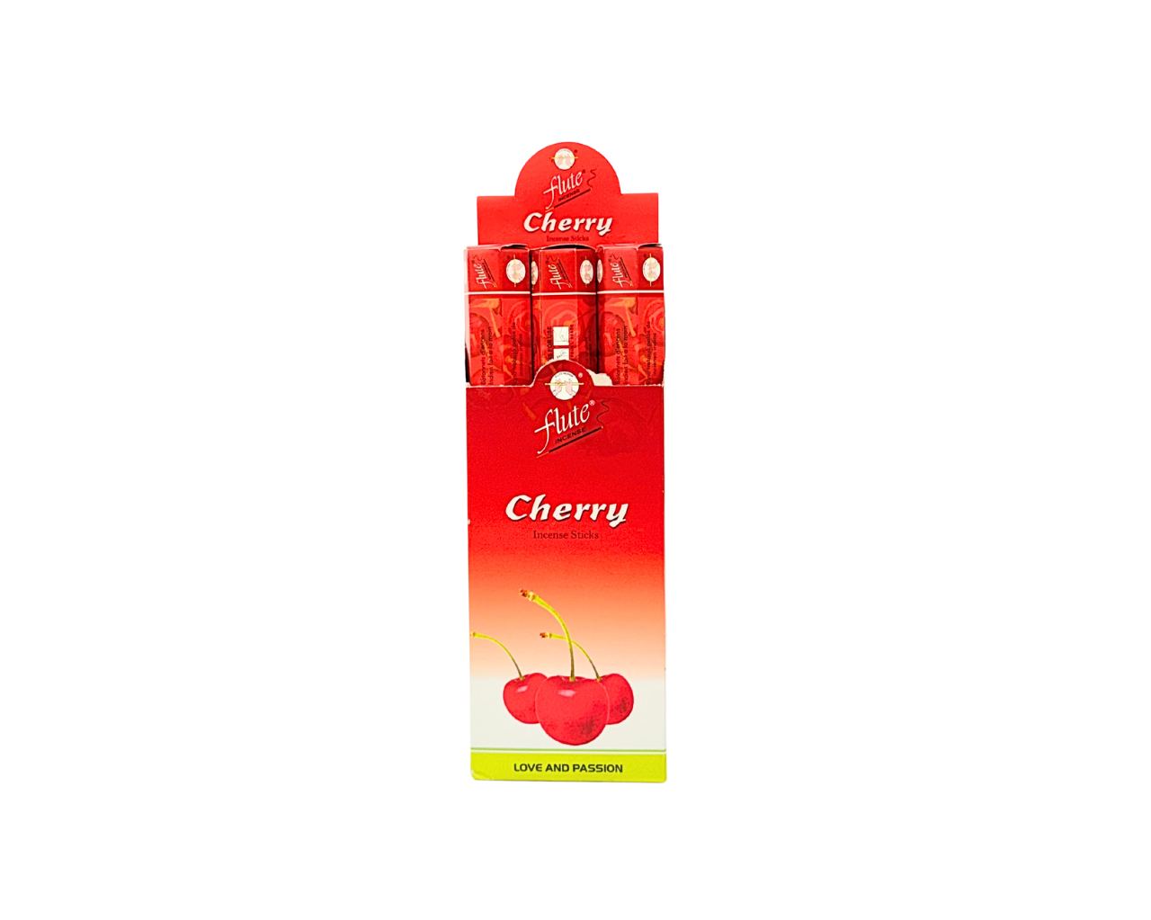 Cherry incense sticks (6 tubes of 20 sticks each) fragrance Cherry (MOQ=10pc)