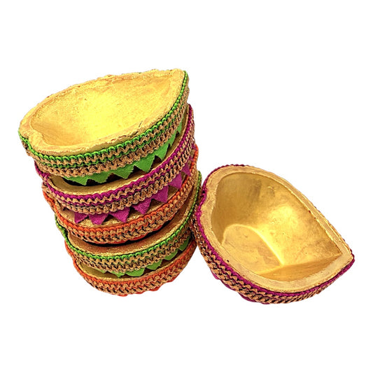 6 colorfully designed Rajwadi Dil style  (Royal) (MOQ=2dz)