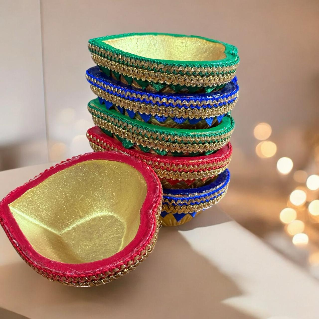 6 colorfully designed Rajwadi Dil style  (Royal) (MOQ=2dz)
