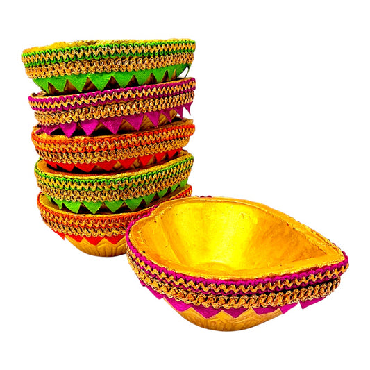 6 colorfully designed Rajwadi Dil style  (Royal) (MOQ=2dz)
