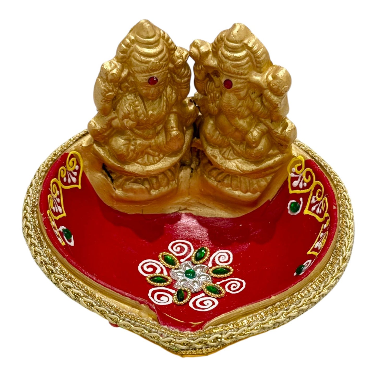 Clay Bowl Laxmi Ganesh Diya (48-7181)