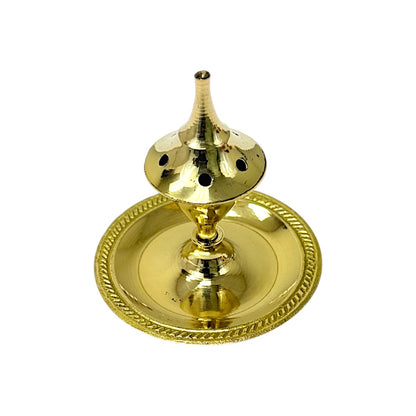 2" cone top brass incense burner (MOQ=ea)