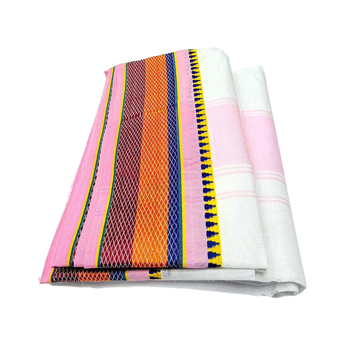 Cotton Dhoti  With Border 4.5 Meter(each)
