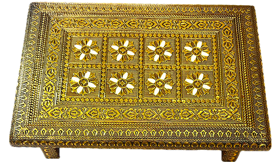 Bajat (pedestal) 8"x12" golden (MOQ=ea)