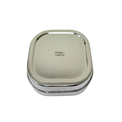 Super Shyne 6" stainless steel contianer square w rounded (MOQ=ea)