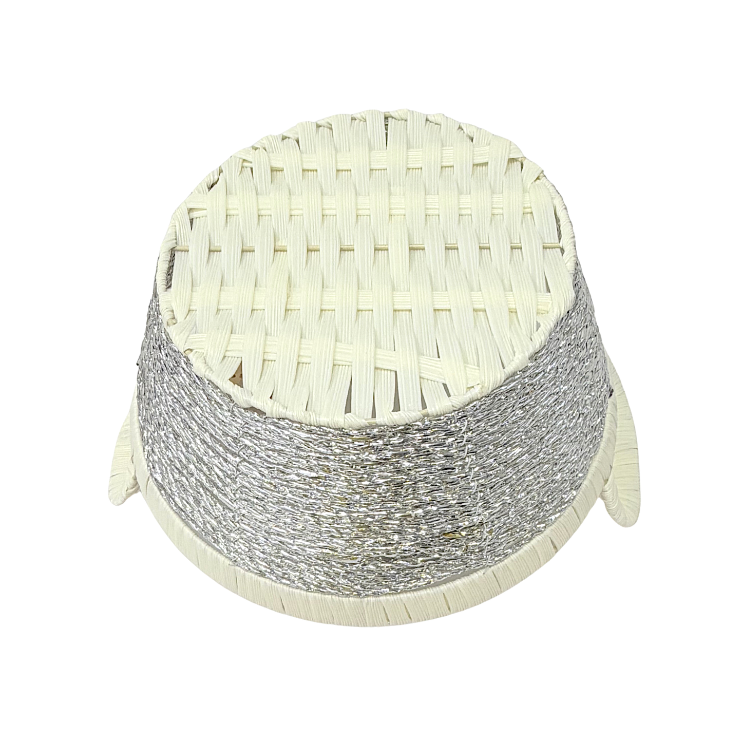 Mkaurs Oval Basket with silver weaving (MOQ=dz)