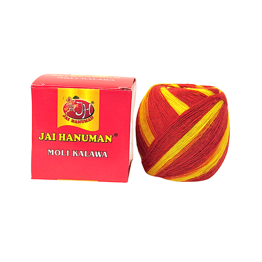 Jai Hanuman Moli reel Kalawa  Red, orange and Yellow, 25g (MOQ=10pc)