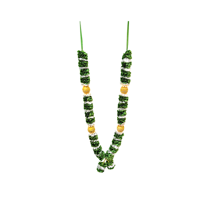 Garland 24 inch Ruffles and Gold disco stops yellow, red,pink   (MOQ=dz)