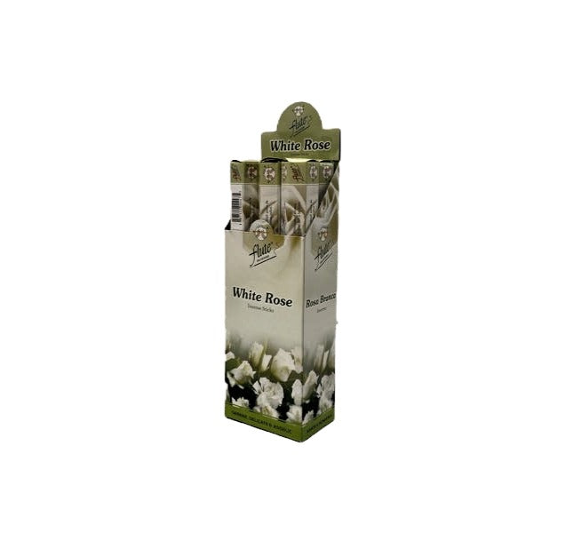 Flute brand White Rose (20 incense sticks*6)*10 (MOQ=10pc)