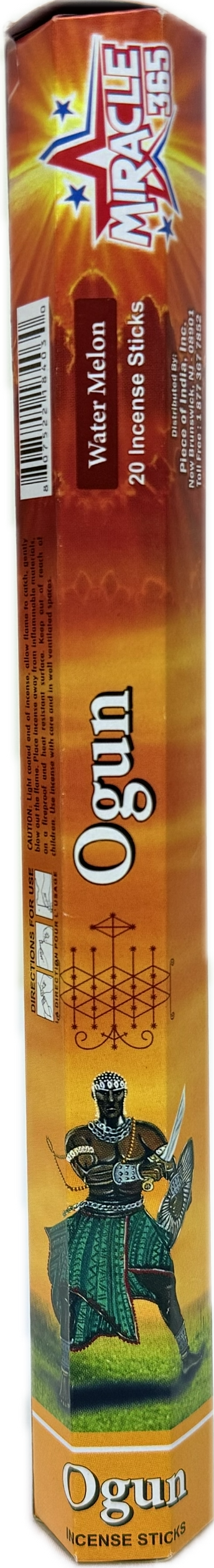 Miracle 365 Ogun Incense sticks (6 tubes of 20 sticks each) fragrance water melon (MOQ=10pc)
