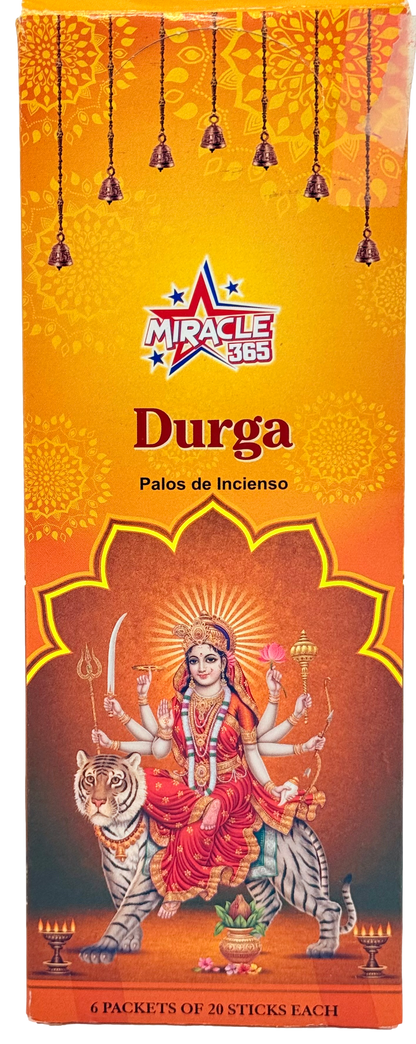Miracle 365 Durga incense (6 hex tubes*20sticks) (MOQ=10pc)