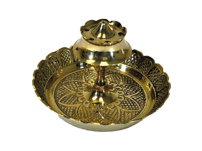 Incense Burner 2" with 3.5 inch embossed plate (MOQ=ea)