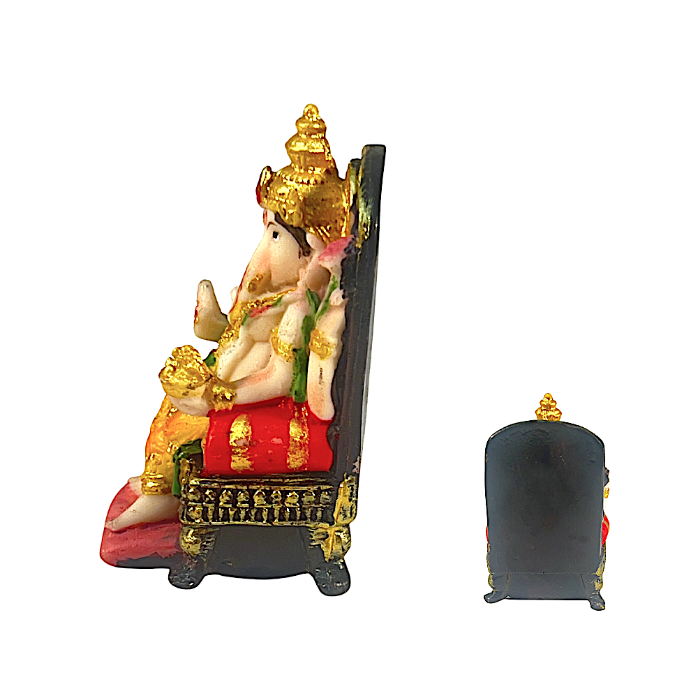 Lord Ganesh on Throne 3.0" (MOQ=ea)