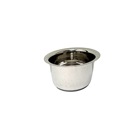 Steel pot with lip heavy bottom w lid W: 10" H6"  (MOQ=ea)
