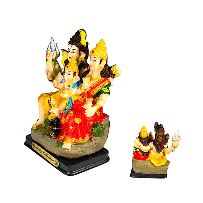 Shiva, Parvati and Ganesha 4" 807522083432 (MOQ=ea)