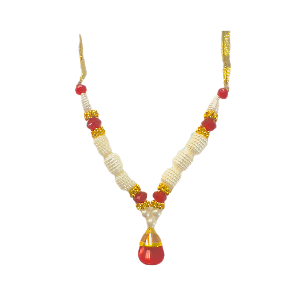 Garland 4 inch pearls and diamond look  (MOQ=dz)