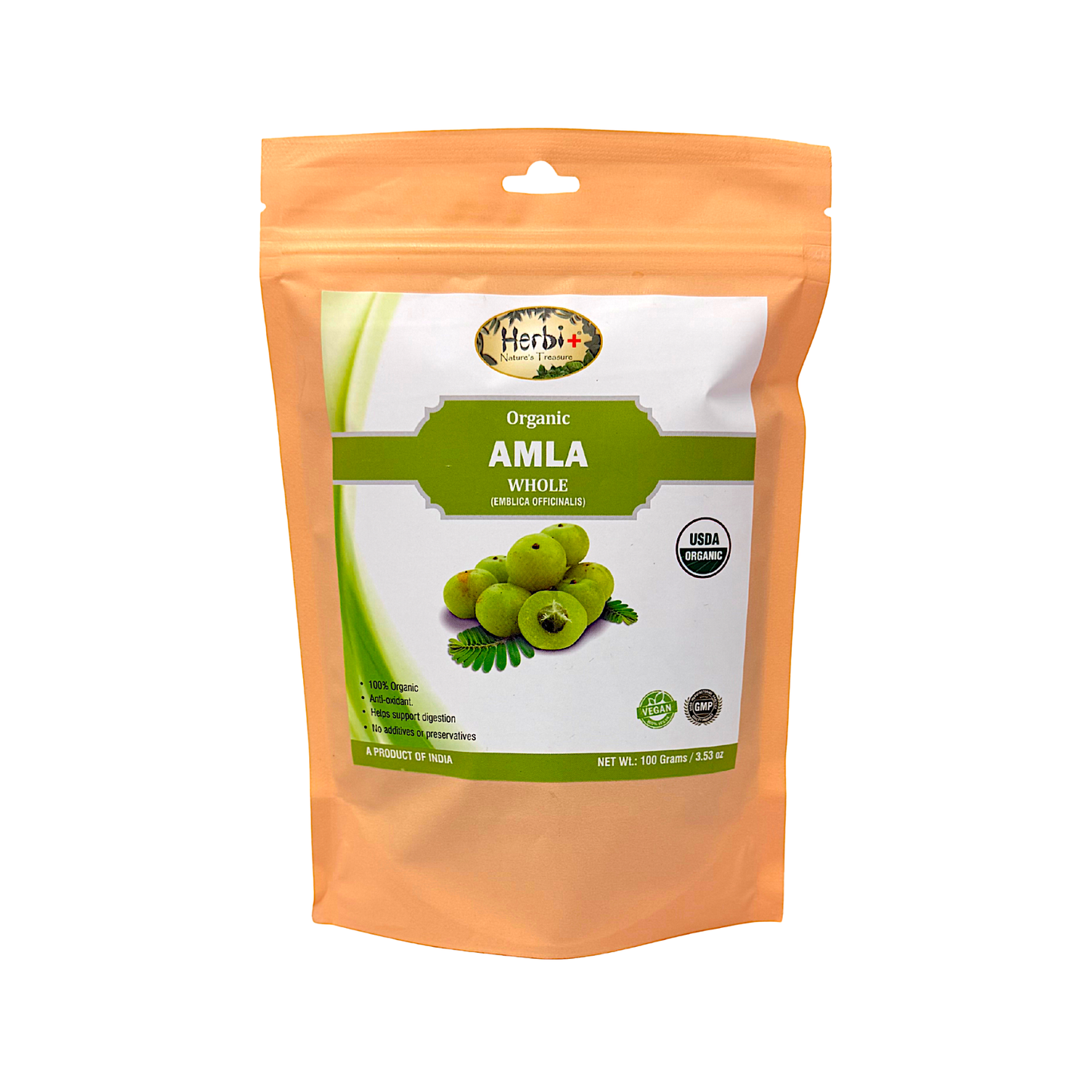 Herbi+ Organic Amla (Emblica officinalis) 3.53oz (MOQ=dz)