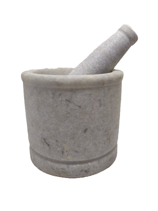 Marble pestle mortar (MOQ=ea)