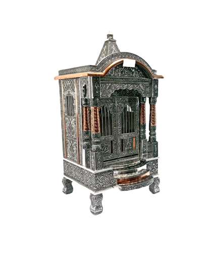 Mandir 18"wide  x 15 inch deep  oxidized 80752231815 (MOQ=ea)