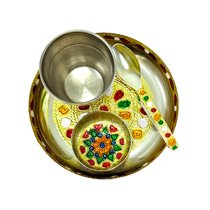 Decorated Puja Set Mini (MOQ=ea)