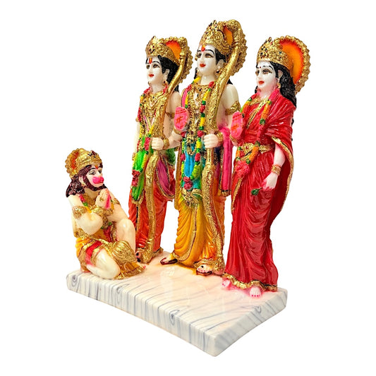Ram Darbar, color and gold, marble dust 12" (MOQ=ea)