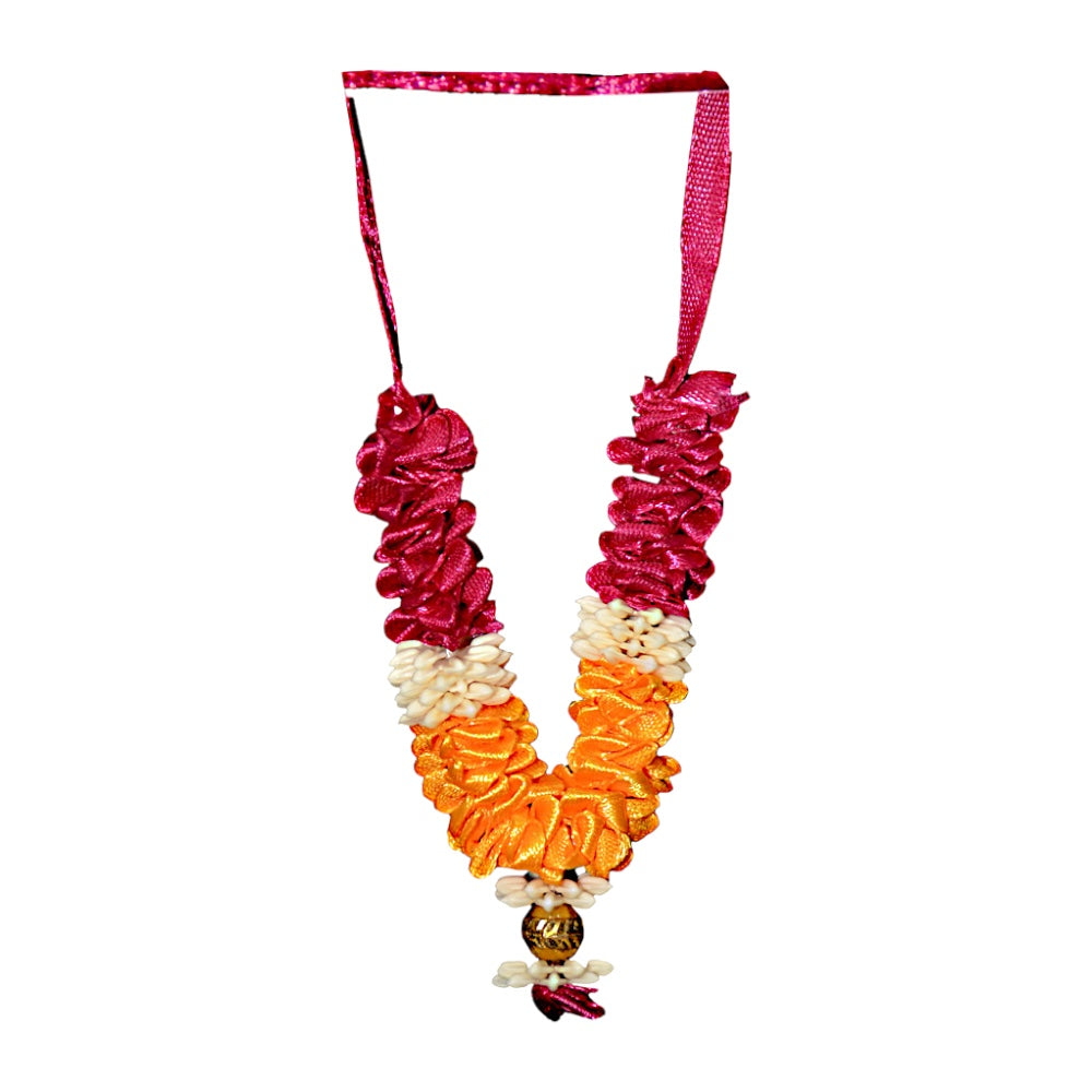 Garland 3 inch for statue, pearls, and satin ruffles (MOQ=dz)